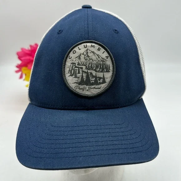 Columbia Pacific Northwest Blue Trucker Hat Adjustable HT6673E - Picture 1 of 5